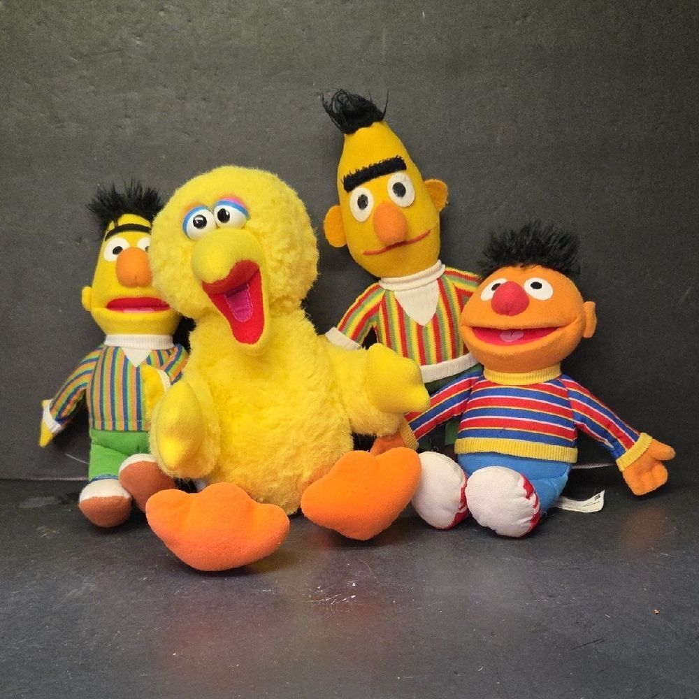 Sesame Street Bert & Ernie and Big Bird Plush Sesame Place